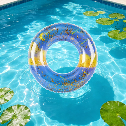 1PC Inflatable Swim Ring, Adult Pool Float, Thickened Swimming, Summer Beach Water Toy Vacation Pool Party Floating Ring