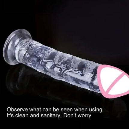 Cheap Jelly Dildo 5 Sizes Realistic Butt Plug Suction Cup Big Dick Soft Masturbators G Spot  Anal Sex Toys For Women Men Gay 18+