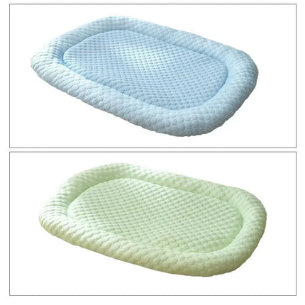 Ice Silk Cooling Dog Bed, Summer Pet Cushion Sleep Nest, Breathable Cool Mat Portable Pet Kennel for Small Medium Large Dog Cat
