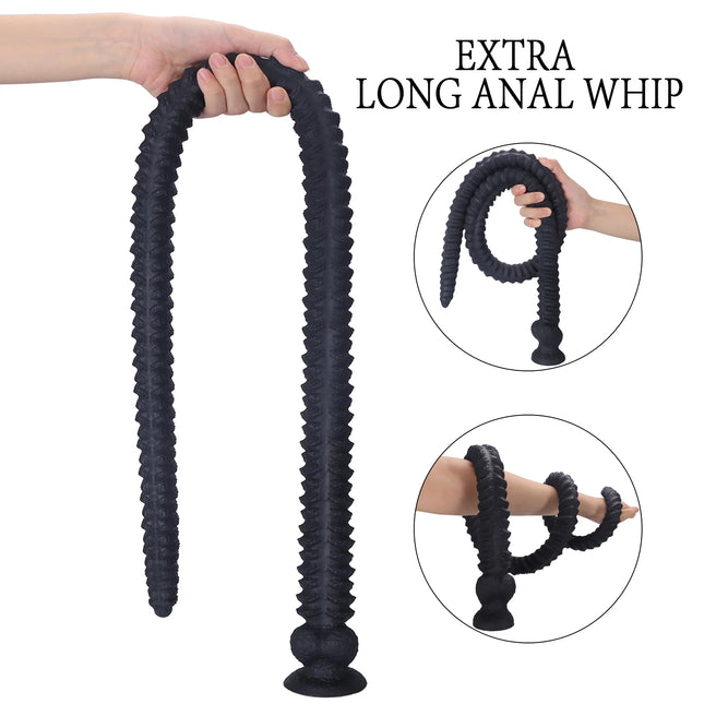 New 100cm Super Long Butt Plug Soft Thread Large Anal Whip In-Depth Anal Dildo Masturbator Anal Stimulator Sex Toy For Men Women