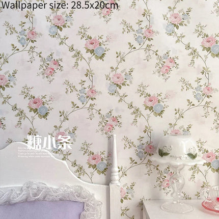 Doll House Wallpaper Background Board Sticker Photo Scenery Wallpaper Miniature Rement Doll Accessories Colorful Wallpaper