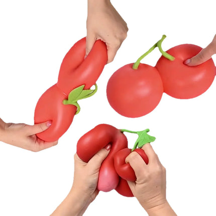 Squeeze Cherries Squeezy Stress Relief Sensory Toy Slow Rebound Fidget Toy For Adults Anxiety Relieve Relaxing Entertainment