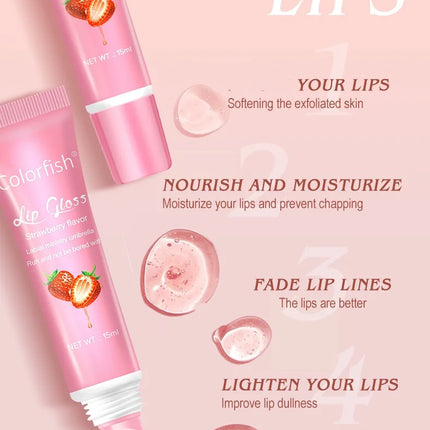 24PCS Flower and Fruit Lip Balm set moisturizes, improves lip condition and moisturizes Valentine's Day gift party gifts