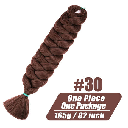 82 Inch Long Kanekalon Jumbo Braiding Hair Synthetic Braids Crochet Hair Extensions 165g Pre Stretched Braid For Black Women