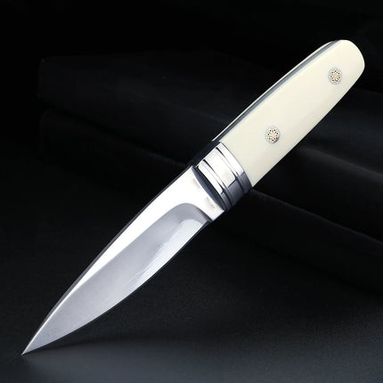 Outdoor knife M390 powder steel high hardness sharp small straight knife for easy survival and carrying