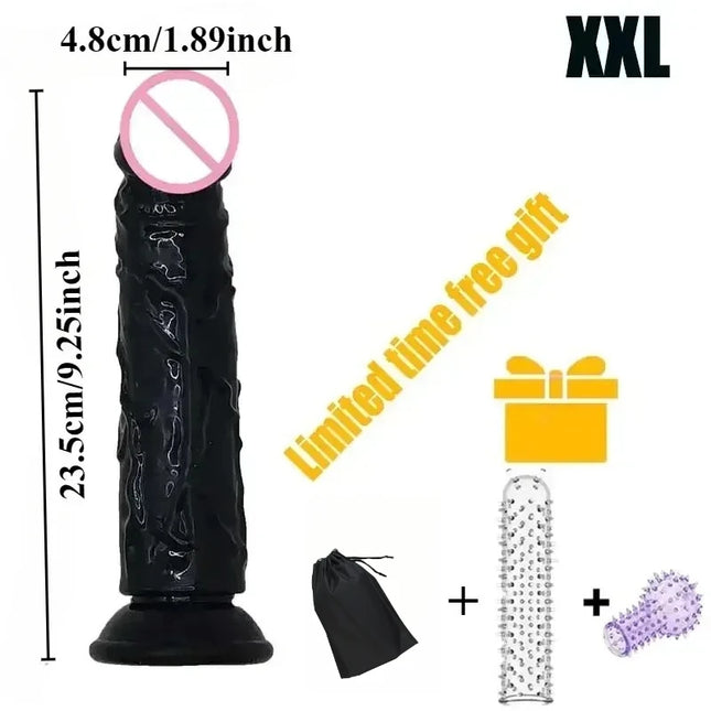 Cheap Jelly Dildo 5 Sizes Realistic Butt Plug Suction Cup Big Dick Soft Masturbators G Spot  Anal Sex Toys For Women Men Gay 18+
