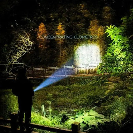Mini LED Flashlight Portable USB Charging Handheld Emergency Spotlight Waterproof Zoomable Light Ultra Bright Camping Torch