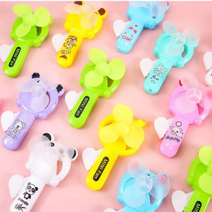 5Pcs High Quality Mini Summer Hand Pressure Fan Portable Party Toys Birthday Gifts Fan Cartoon Gift Fan Kids Adult