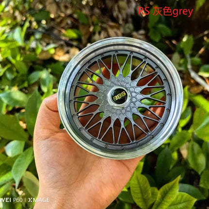 Wheel Model Car Ornaments RAYS Metal Wheel RID Aluminum Alloy Simulation Forging Wheel Modification Creative Desktop Toy