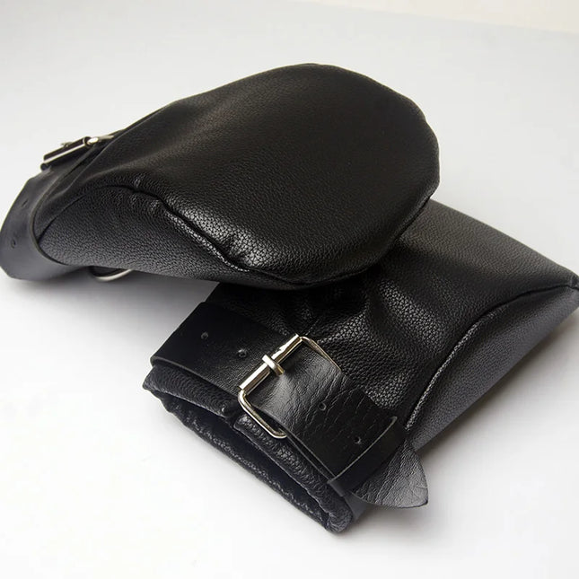 Puppy Bdsm Mittens Mitt,Leather Gloves Dog Paw Palm, Padded Handcuffs Bondage,Sex Toys For Couples