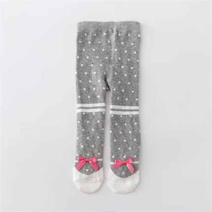 0-12M Newborn Baby Girls Tights Knitted Stockings for Girls Cotton Print Infant Tights For Girls Casual Toddler Pantyhose Spring