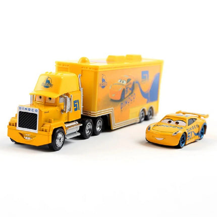 Disney Cars Diecast Lightning McQueen No: 79 No: 86 Alloy Car Container Truck Set Model Car Die Casting Kids Birthday Gifts Toys