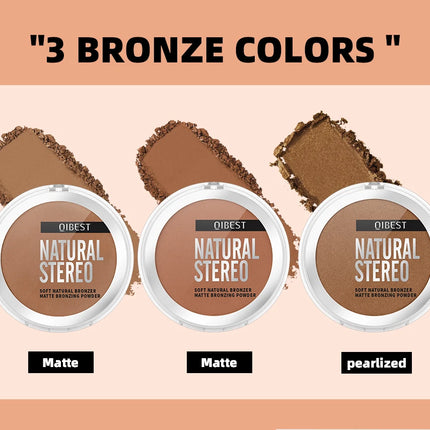 QIBEST Cream Contour Palette Dark Bronzing Powder Charlotte Makeup For Face Highlighter Bronzer Long-Lasting Concealer Cosmetics