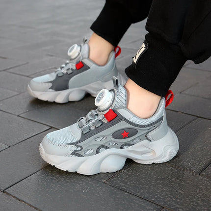 Childrens Sports Shoes Comfortable Elastic Shock-absorbing New Campus Retro Mesh Training Shoes Daily Breathable Casual Shoes