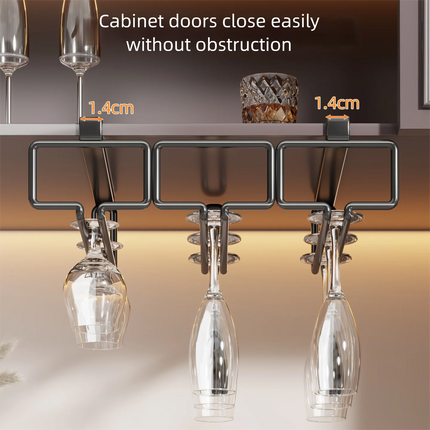 Red wine glass to hanging rack home wine cabinet goblet champagne glass partition storage rack bar bar wine glass drain rack