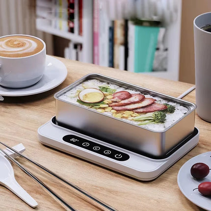 50W Electric Mug Warmer with 9 Gear Temperature Control Cup Heater Hot Plate for Coffee Milk Lunch Box Heating Home Office Use
