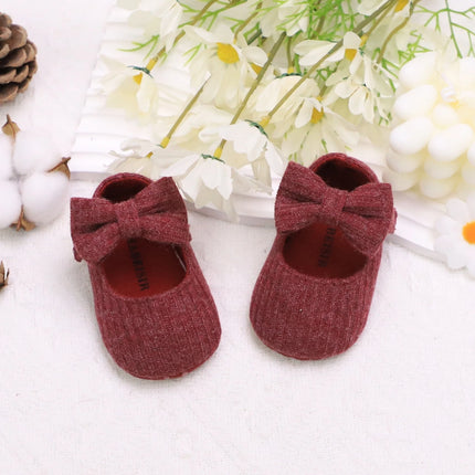 Adorable Bowknot Mary Jane Shoes For Baby Girls - Lightweight, Non-Slip & Soft Flat Sole For Indoor/Outdoor Walking All Year Rou