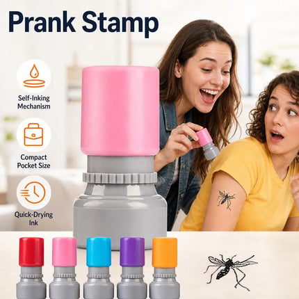 Funny Mosquito Stamps Prank Mosquito Black Ink Stamps Self-ink Stamps Mosquito Stamps Seal Scrapbooking DIY Painting Photo Decor