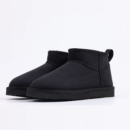 Luxury Winter Short Plush Snow Boots Cotton Shoes New Anti-suede Women Boots Casual Flat Nonslip Cotton Boots Mini Fur Boots