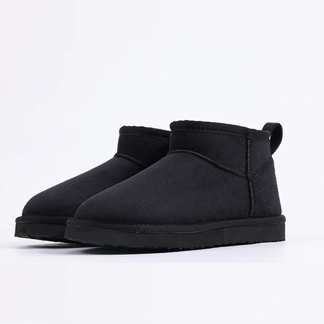 Luxury Winter Short Plush Snow Boots Cotton Shoes New Anti-suede Women Boots Casual Flat Nonslip Cotton Boots Mini Fur Boots