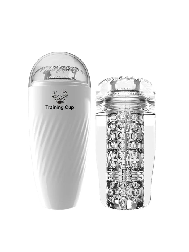Male Masturbator Transparent Meat Vaginal Masturbation Adult Male Sex Toy Piston Manual Masturbator Cup Penis Massage Trainer