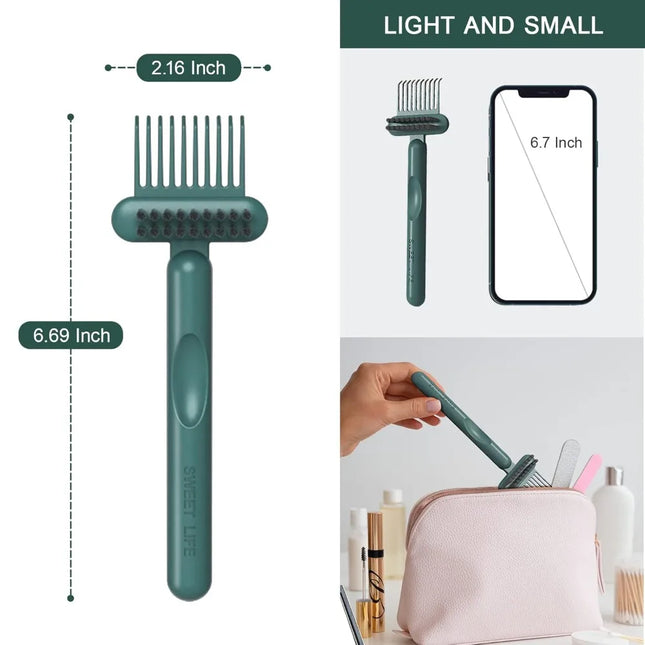 2-in-1 Hair Brush Cleaner and Remover Tool - Comb for Removing Hair and Dust, Suitable for Home and Salon Use (1 Pack)