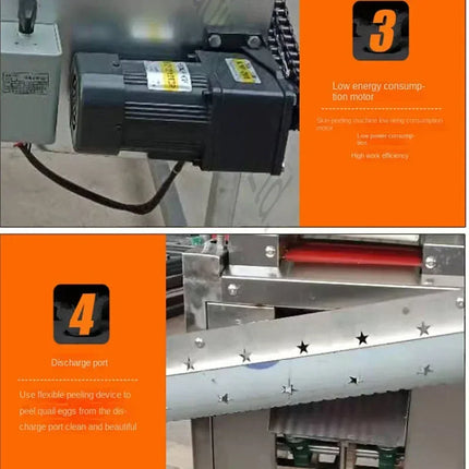 Commercial Electric Egg Sheller Peeling Machine Stainless Steel Chicken Egg Peeler Machine Egg Shelling Machine