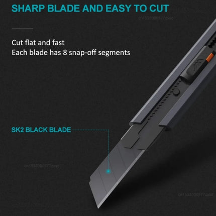 New Portable Mini Utility Knife Carbon Steel Blade Safety Lock Stretch Pocket Professional Paper Cutter Multifunction Tools Set