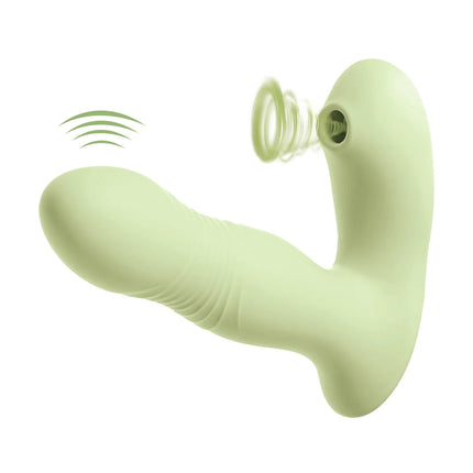 Vibrator Thrusting Dildo for Women G Spot Toy Clitoral Stimulator Sex Toys Vibrator with 9 Vibration 9 Sucking Heating Function