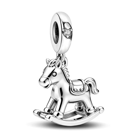925 Sterling Silver Animal Series Little Lion Butterfly Spot Dog Charms Beads Fit Original Pan Bracelet High Quality DIY Jewelry