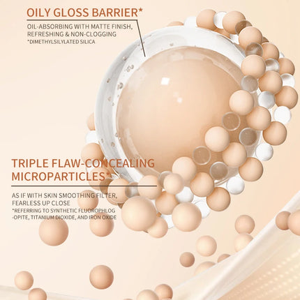 MACKANDY Ceramide Plant Extract Foundation For Full Coverage Long-Lasting Wear Natural Matte Finish Skin-Nourishing Makeup