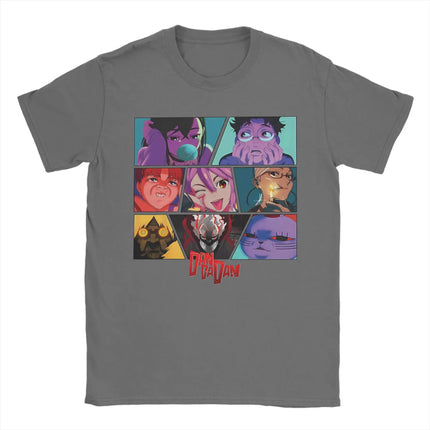 Japanese Funny Anime Dandadan T-shirt Men Women Clothing Cartoon Short Sleeve Tops High Quality Cotton Oversized Tees for Fans