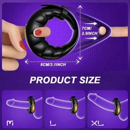 Adjustable Buckle Penis Ring APP Control Vibrating Cock Ring for Men Ejaculation Delay Chastity Cage Adult Sex Toy for Men