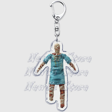 Hot Horror Game Mouthwashing Keychains for Accessories Bag Jimmy Curly Anya Daisuke Sallyface Swansea Keyring Jewelry Fans Gifts