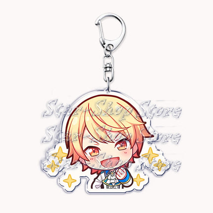 VIRTUAL SINGER Wonderlands Showtime Keychains Keyrings for Accessories Touya Emu Rui Akito Tsukasa Key Chain Jewelry Fans Gifts