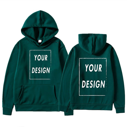 Customizable DIY Hoodie Sweatshirt - Personalize with Your Own Design Brand Logo Picture for Men & Women Casual Fashion Hoody