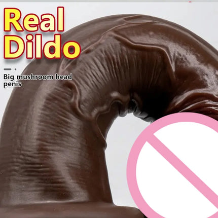 Soft Huge Glans Dildo Realistic Penis Anal Silicone Dildos With Suction Cup Big Dick G-Spot Vagina Stimulator Sex Toys for Women