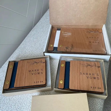 Wooden Wedding Guest Book - Personalized Laser Engraved, Perfect for Photos and Heartfelt Messages, Photobooth, Photo Album