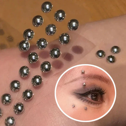 Self Adhesive Fake Lip Eyebrow Stickers Non Piercing Nose Ring Stickers Belly Button Nails  Reusable Body Earring Studs Stickers