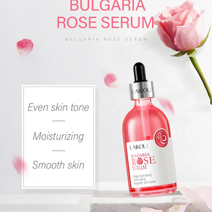 LAIKOU Sakura Face Serum Rose Essence Moisturizing Firming Brightening Smooth Skin Facial Skin Care Products 100ml