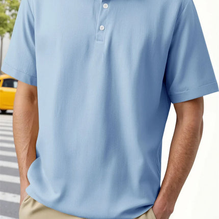 Summer Men's Cotton Linen Casual Polo Shirt Quick Dry Short Sleeve T-shirts Male Tops Turn-down Collar Pullover Men Polo Shirt