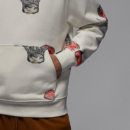 Nike genuine Jordan Men's Print Loose Hoodie FN4546-133