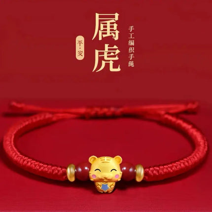 12 Constellation Zodiac Sign Charm Braided Bracelets Men Women Classics Red Rope Bracelet & Bangle Birthday Gift Party Jewelry