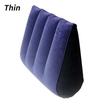 Inflatable Travel Pillow Multifunctional Body Pillow Lumbar Yoga Pillow Travel Positions Support Air Cushion Triangular Pillow