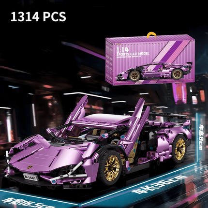 New Building Blocks Roadster Technology 1:14 Racing Roadster building blocks Assembly brick vehicle toy gift for boys