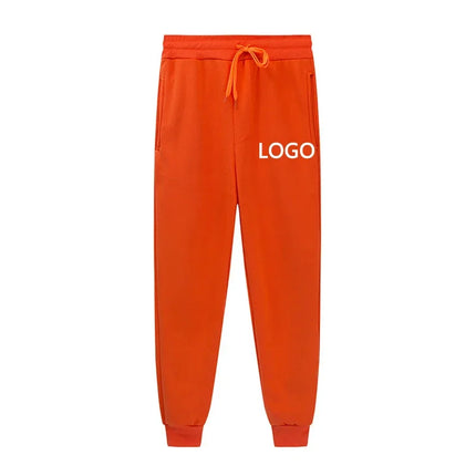 Customized Sports Pants Men's Fashion Personalized Printing Exercise Jogging Trousers Women's Casual Drawstring Pocket Sports Pa