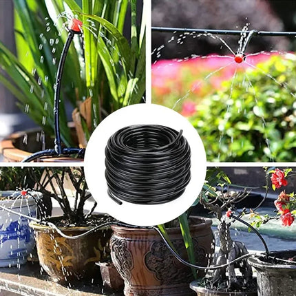 30/10m Garden Watering Hose 4/7mm PVC Adjustable Drip Pipe Hoses Greenhouse Bonsai Plant Watering Irrigation System Supplies