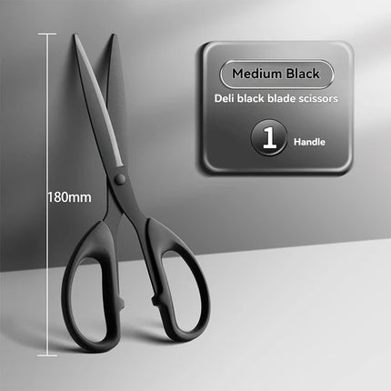 1PC Scissors Black blade Scissors Stainless steel scissors Small scissors Art office supplies Paper Cuttings knife