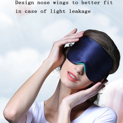 Silk Sleeping Mask Porcelain Pattern Blindfold Eye Cover Shading Eyeshade Thicken Soft Eye Mask Sleep for Travel Eyepatch