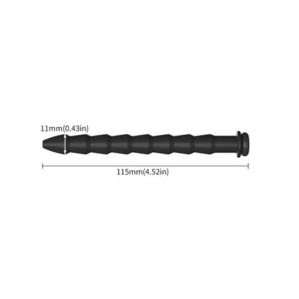 5 Sizes Curved Urethral Sound Penis Insert Stimulation Dilator Chastity Catheter Hollow Penis Plug With Stopper Sex Toys For Men